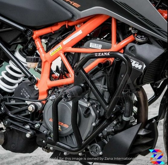 CRASH GUARD BLACK KTM DUKE 250/390 (BS4/BS6)-(2019-2022) - Image 4